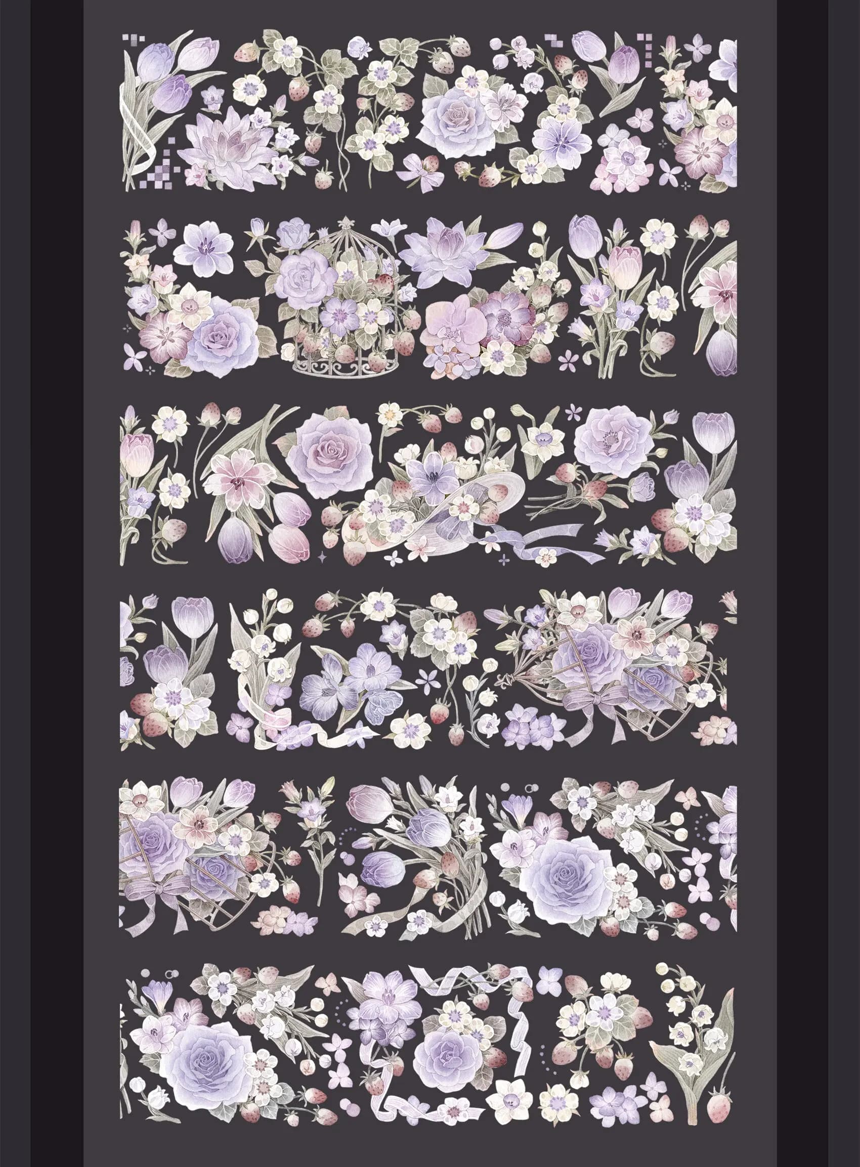Huaqi washi pet tape loop sample/Yan Xi/Preface Ruyi/Sakura Fall/Blue Summer/Fog Return/Crossing the Mountain