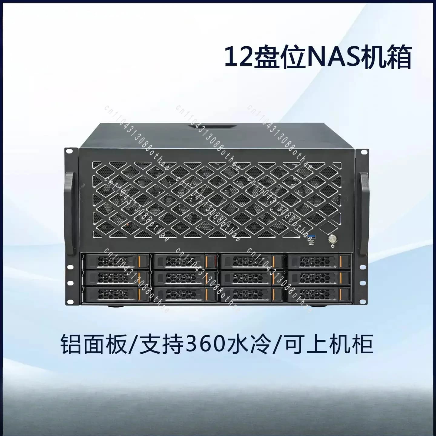 360 Water Cooling Support for ATX Main Board Power Full Height Card Slot 12-Disk for NAS Chassis Rack Storage Server