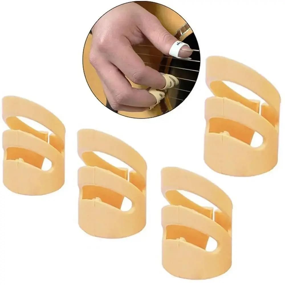 4 pz/set ALaska Pik Finger Picks per chitarra elettrica acustica strumento a corde copri dita per chitarra fai da te M/L/XL