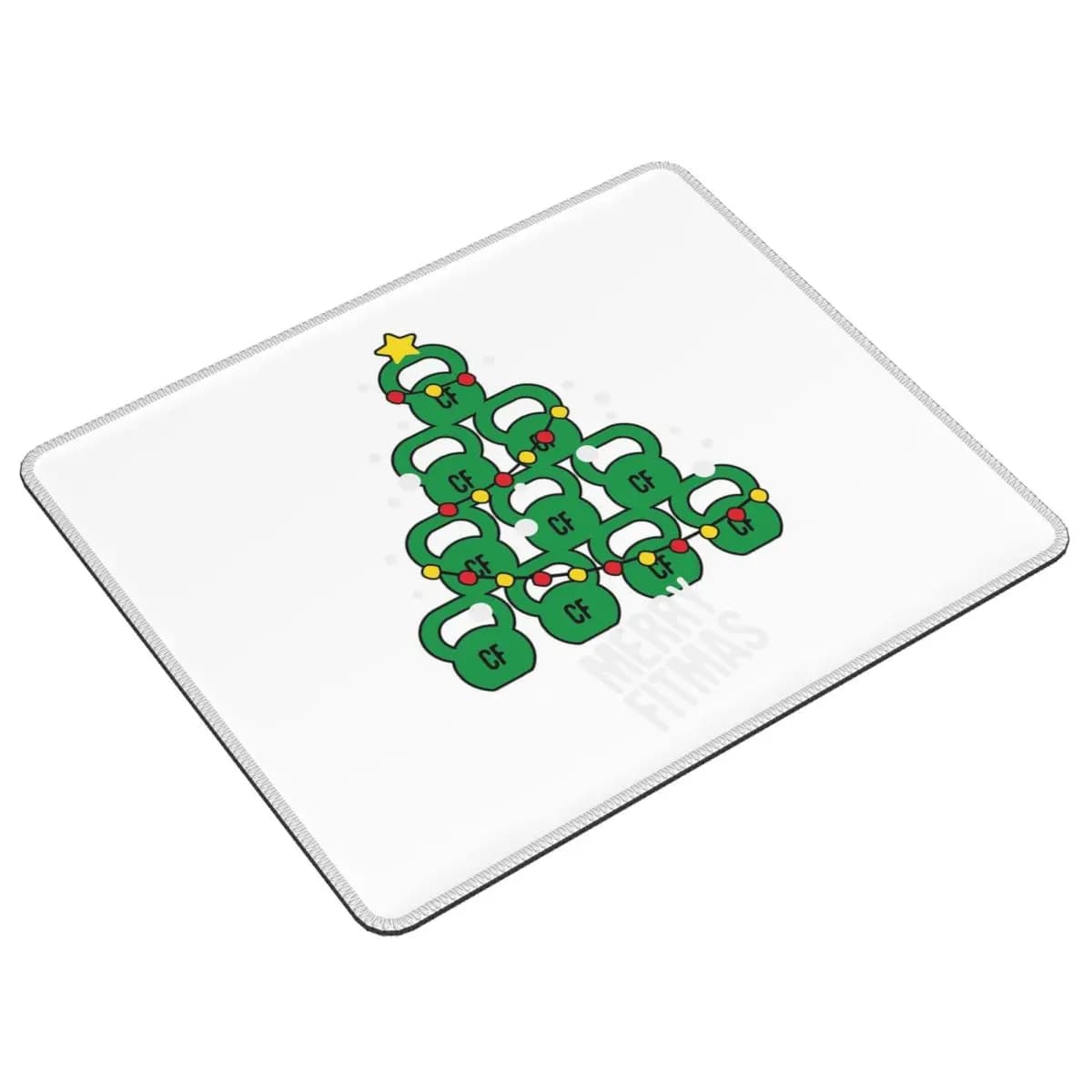 Tree Kettlebell, Merry Christmas Tree Mouse Mat Computer Keyboard Mouse Mat Laptop Desk Mat Office Table Mat