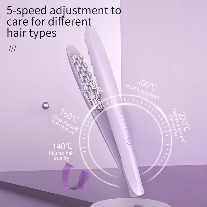 Iron curl horn curl effect curl with soft inner layer, iron curling negative ions, hair tool voluminous from root to tip, American standard plug