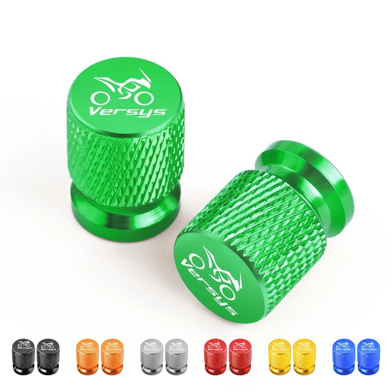 2 Pezzi per Kawasaki Versys 300 650 1000 X300 2008 - 2023 Tappi Coprivalvola Pneumatico Moto CNC Accessori