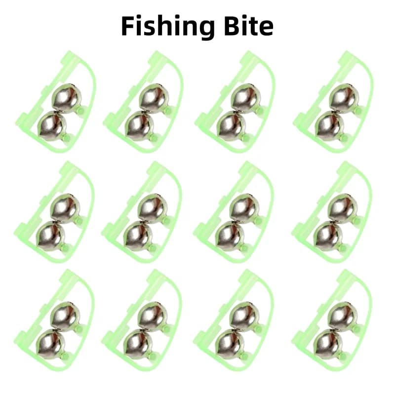 Allarme morso di pesca Campane doppie Canna da pesca Allarme esca morso Led Notte morso di pesce Richiamo Allarme Avviso Accessori per la pesca alla carpa