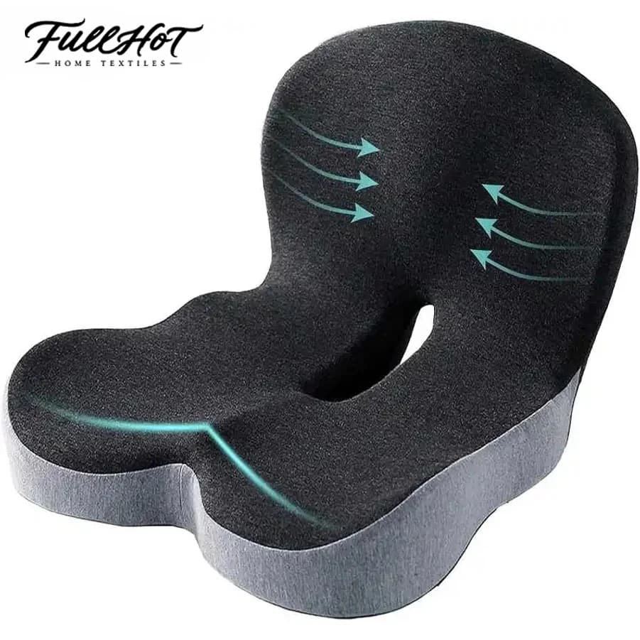 FULLHOT Memory Foam Cushion Interior Accessories Pillow Car Seat Waist Pillow Lumbar Support Office Pillow Chair Cushion
