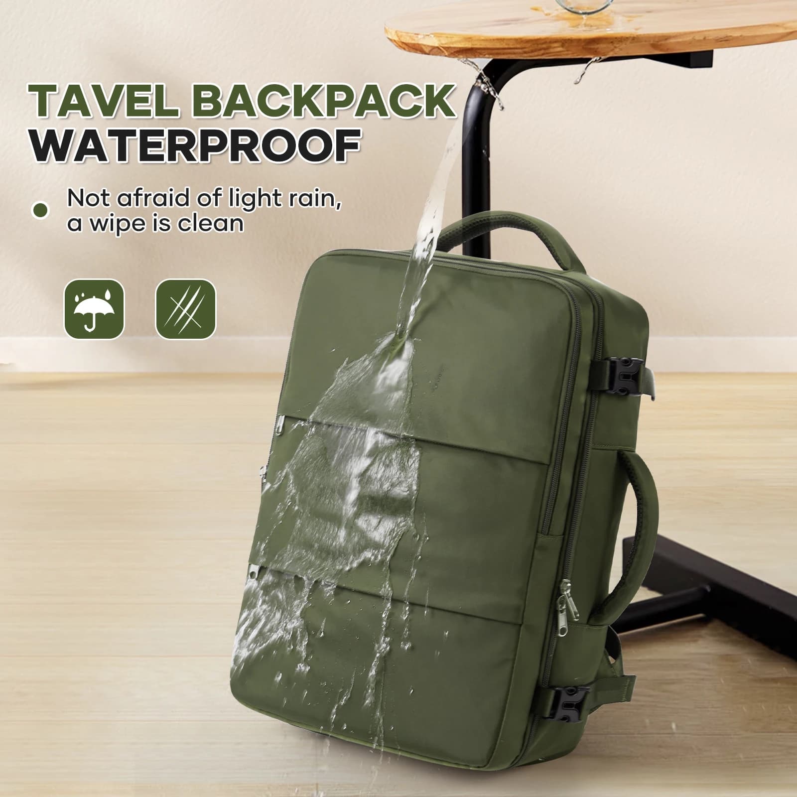 Large Capacity Travel Handbag Casual Backpack Shoulder Bag for Short Trips Plane Approved Easyjet 45x36x20 Cabin Bag