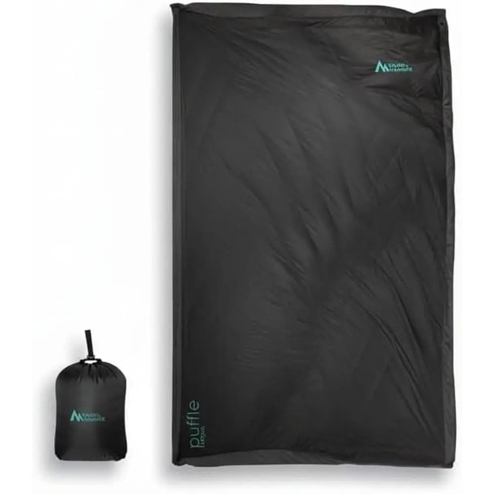 40 ° Coperta da Campeggio 5-in-1 - Versatile come Coperta, Borsa a Tracolla, Sottocoperta, Poncho | Attrezzatura da avventura compatibile e collegabile