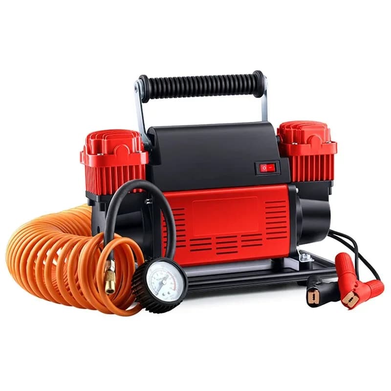 Pompa d'aria a doppio cilindro da 12V 780W – Gonfiatore per pneumatici ad alta potenza e alta pressione per automobili e uso intensivo