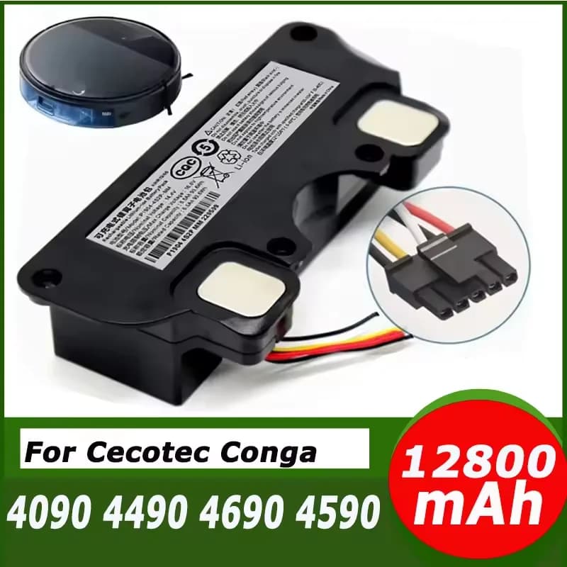 14.8V 12800mAh New for CECOTEC CONGA 4090 4490 4690 4590 Mopping Robot Battery Pack Netease Intelligent Manufacturing NIT Model