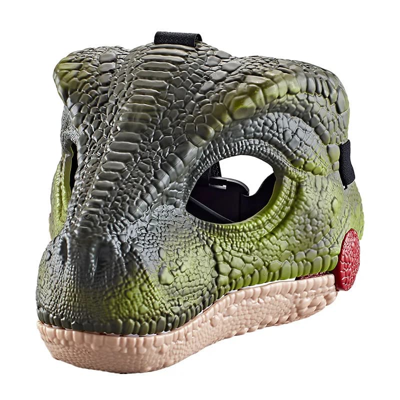 Maschera Dinosuar con suoni di movimento e Roaring maschera di dinosauro realistica effetti sonori della mascella mobile maschera Dino con artigli Din realistico