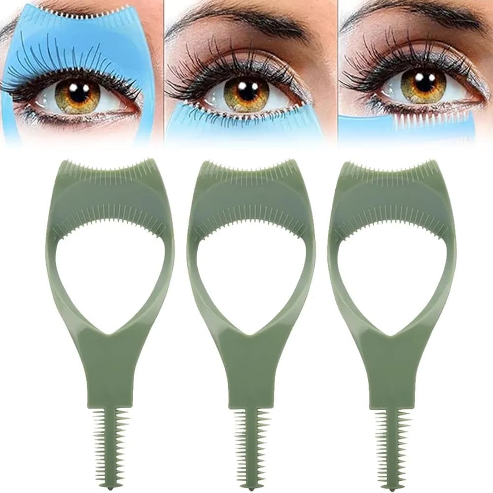New Eyeliner Assistant 3-in-1, Eyeliner Combs, Eyelet Protective Model, Eyeliner Guide, Cosmetic Makeup Brush