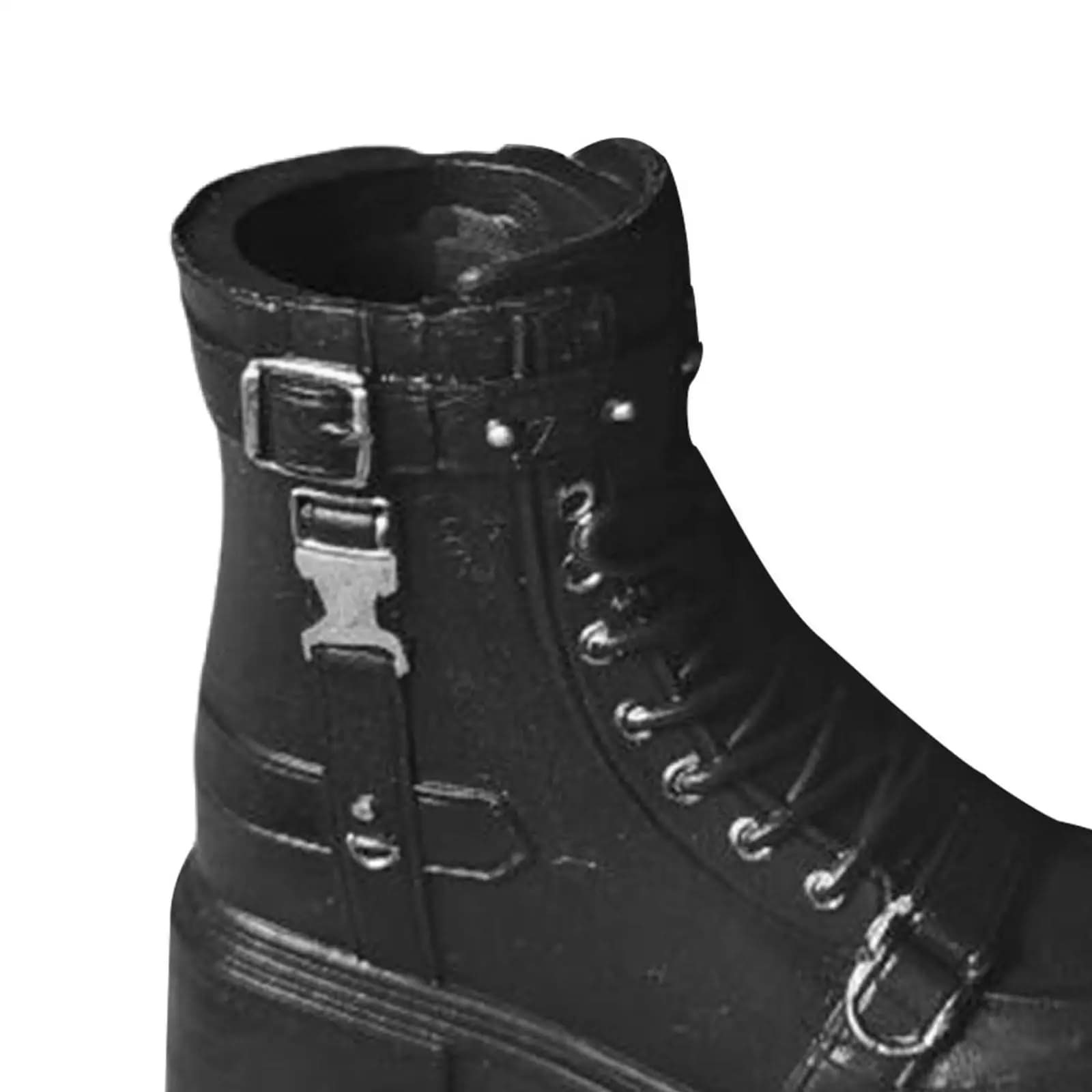 Stivali per action figure in scala 1:6, scarpe per bambole snodate, collezioni alla moda fai da te, accessori per costumi con stivali borchiati per bambole da 12 pollici