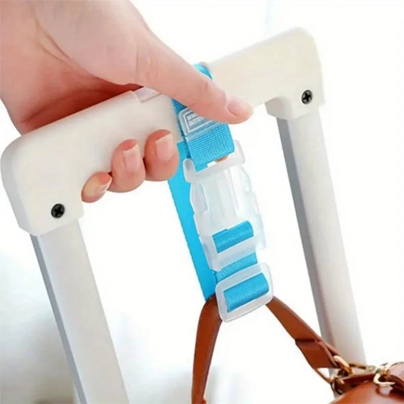 1/2/3/5/7 pezzi Cinghie per bagagli regolabili Cinghie con fibbia pendenti portatili Cinghie per valigia in nylon Ganci di bloccaggio per cintura