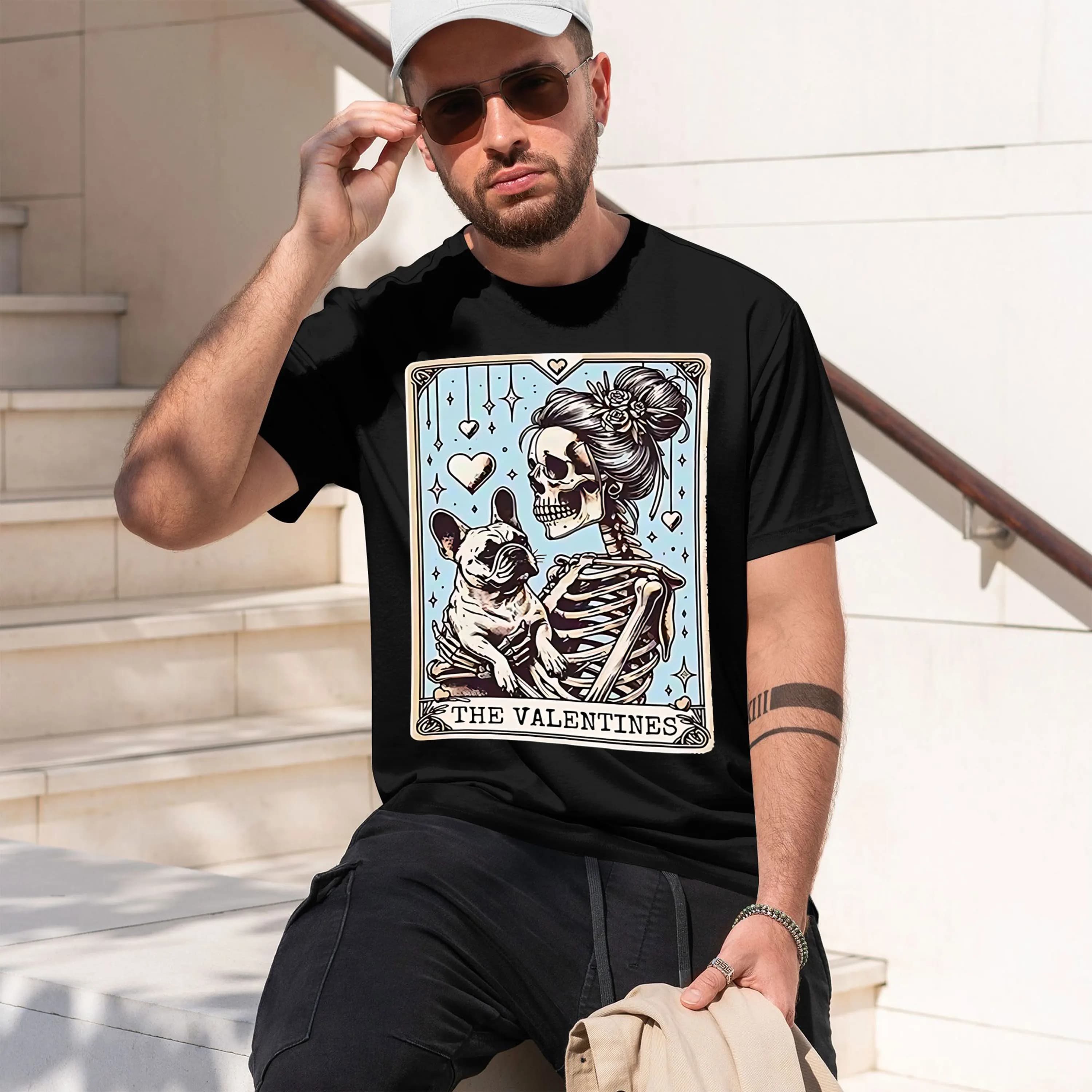 Retro Fren g SVG, Retro Fren g Valentines Day Frenie Mom Tarot Card SVG 2026 Nuovo modello T-shirt girocollo a maniche corte da uomo Class
