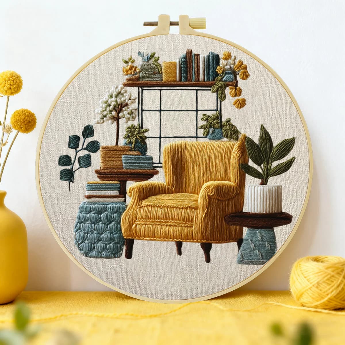 1 pz 20X20 CM/15X15 CM 7.87/6.3 pollici Divano Ricamo Starter Kit FAI DA TE kit di ricamo FAI DA TE manualidades cucito arte decorazioni per la casa