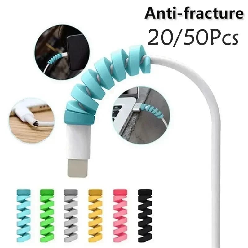 Charging Cable Protector For Phones Cable holder Ties cable winder Clip For Mouse USB Cord management cable organizer