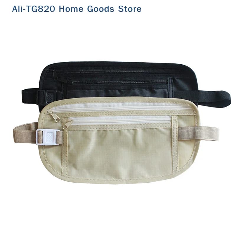 [TG820] Marsupio da Viaggio Invisibile 1 Pezzo, Marsupio Porta Passaporto e Denaro, Borsa a Cintura Nascosta di Sicurezza, Borsa Casual per Uomini e Donne