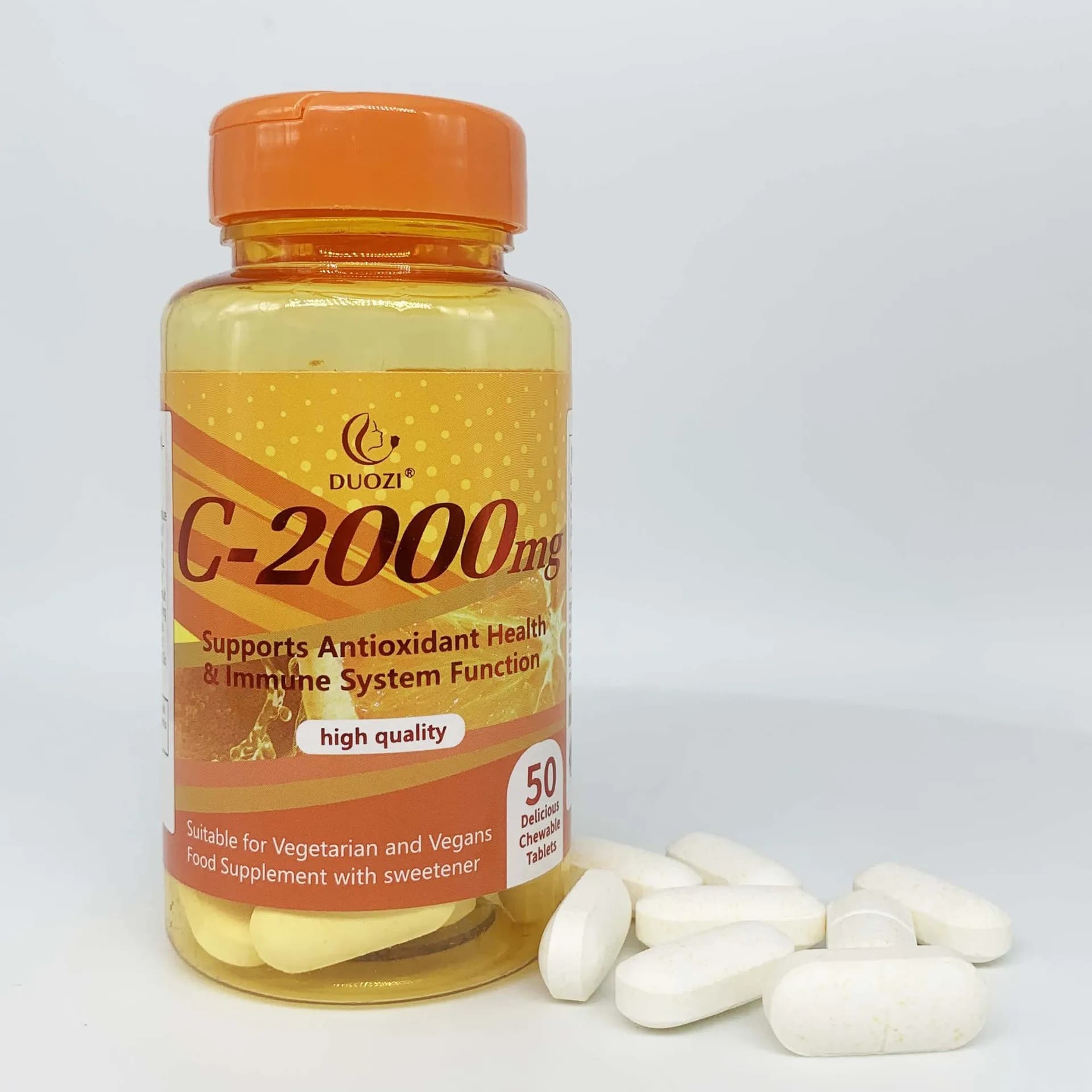 Vitamin supplement VC2000mg tablet basic nutritional supplement maintains bone health and healthy food nervous function