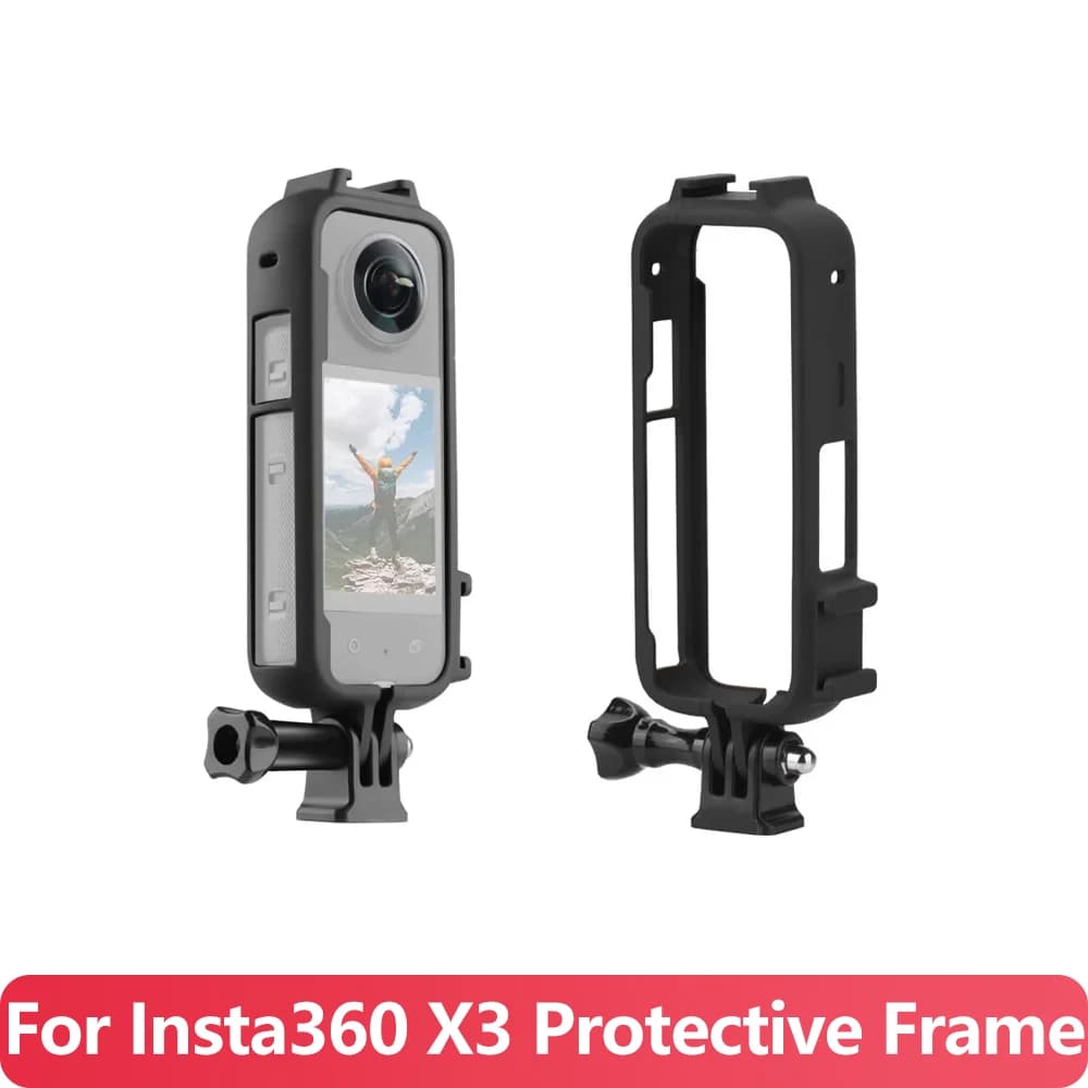 Gabbia protettiva per custodia con telaio protettivo X3 con supporto per pattino freddo per accessori per action camera insta360 X3