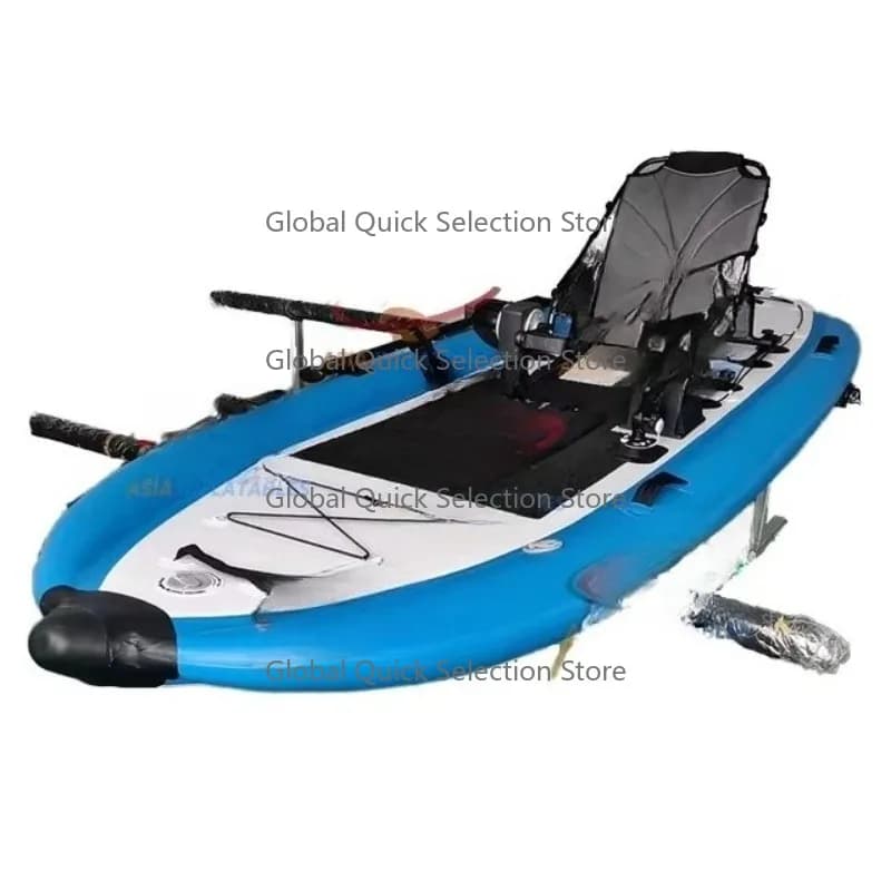 Kayak Gonfiabile Drop Stitch per 1-2 Persone, Barca a Remi Gonfiabile, Barca Elettrica in Vendita