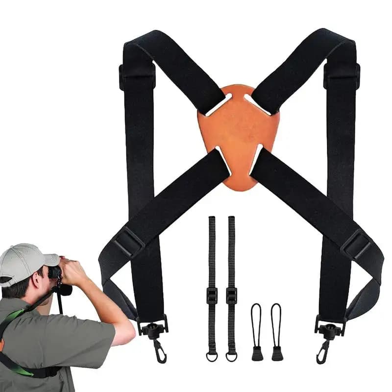 Binocolo universale Tracolla per imbracatura a forma di X Tracolle per fotocamera Dua l Tracolle regolabili Tracolla per fotocamera