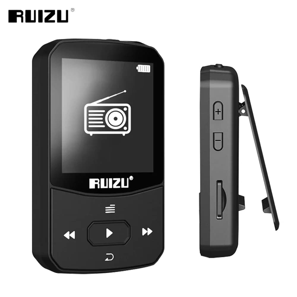 RUIZU X52 sport Bluetooth lettore MP3 con Clip 8GB 16GB Mini lettore Video musicale supporto registratore FM pedometro e-book TF SD Card