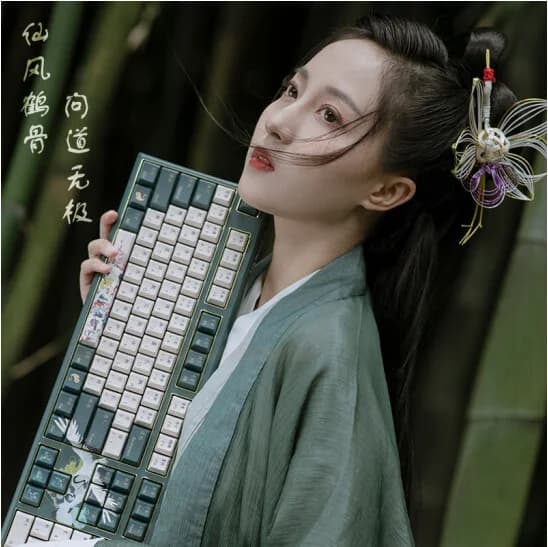 Tastiera da gioco per computer con tastiera meccanica wireless da 108 tasti Varmilo Crane