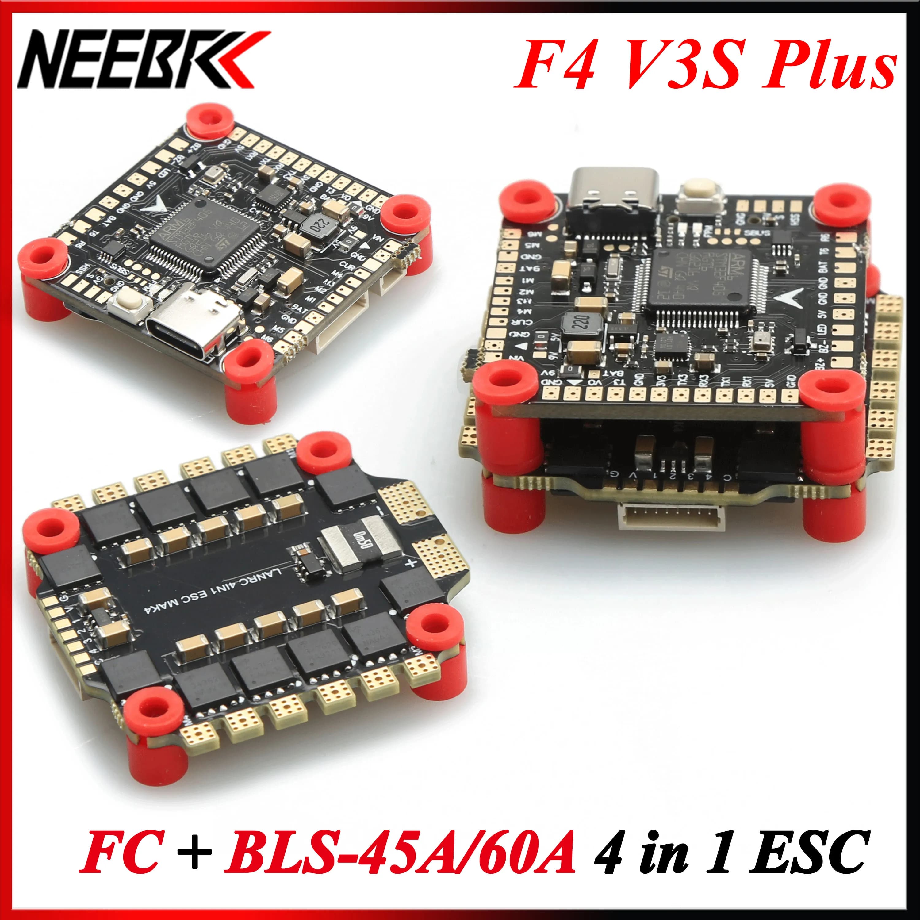 F4V3S F4 V3S Plus FC Controller di volo Stack Betaflight BLS 45A 60A 4 in 1 ESC senza spazzole per RC FPV Drone Quadcopter Mark4 APEX