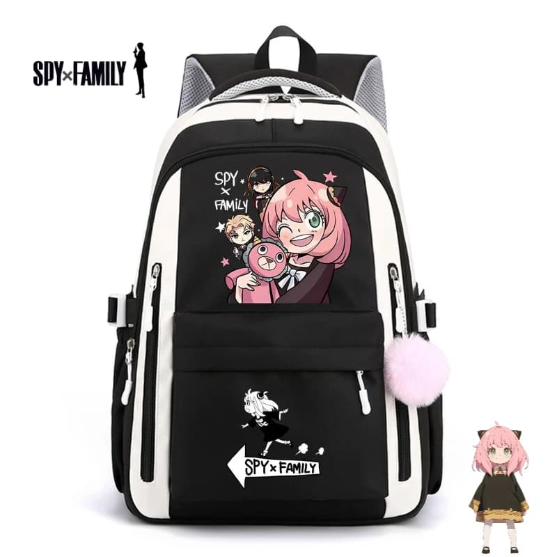 Zaino scolastico SPY FAMILY Anya Forger, cartone animato, carino, 2D, itabag, unisex, per computer, viaggio, studente, regalo, vendita all'ingrosso