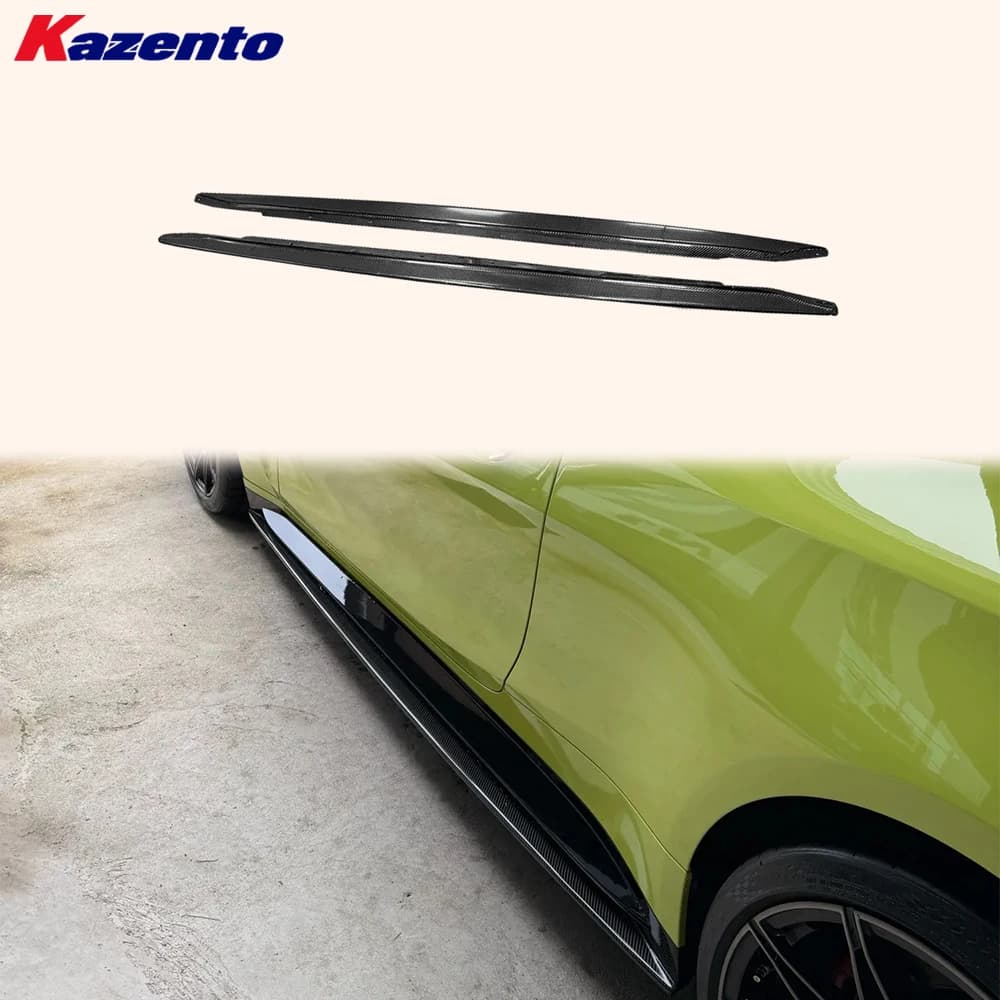 Per BMW M4 G82 2020-2024 Coppia di estensioni minigonne laterali R44 in fibra di carbonio a 2 porte