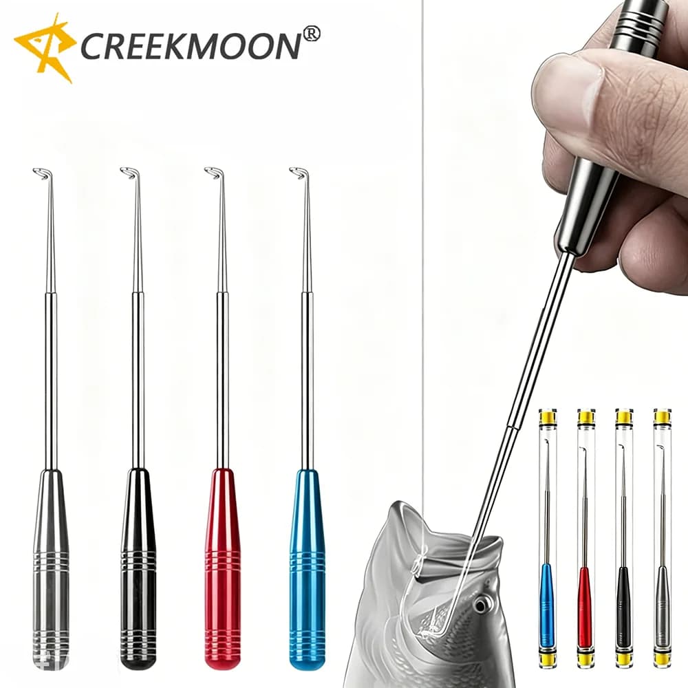 Quick Fish Hook Removal Tools, Safety Blind Poke Hook Deep Throat Picker Retractor Extractor, Decoupling Device for Fishing Hook
