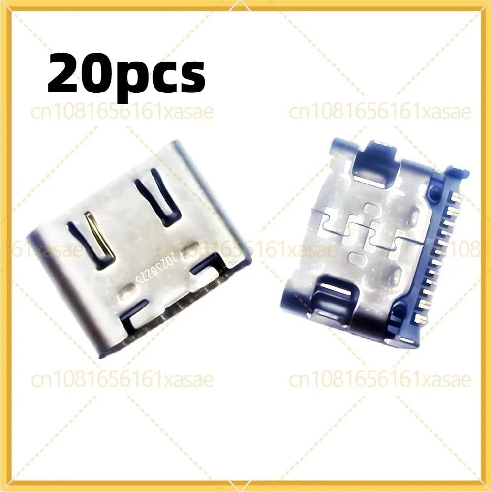 20pcs Original USB-C Charging Tail Port For PS5 DualSense V1 V2 V3 Controller Power Jack Replacement Parts