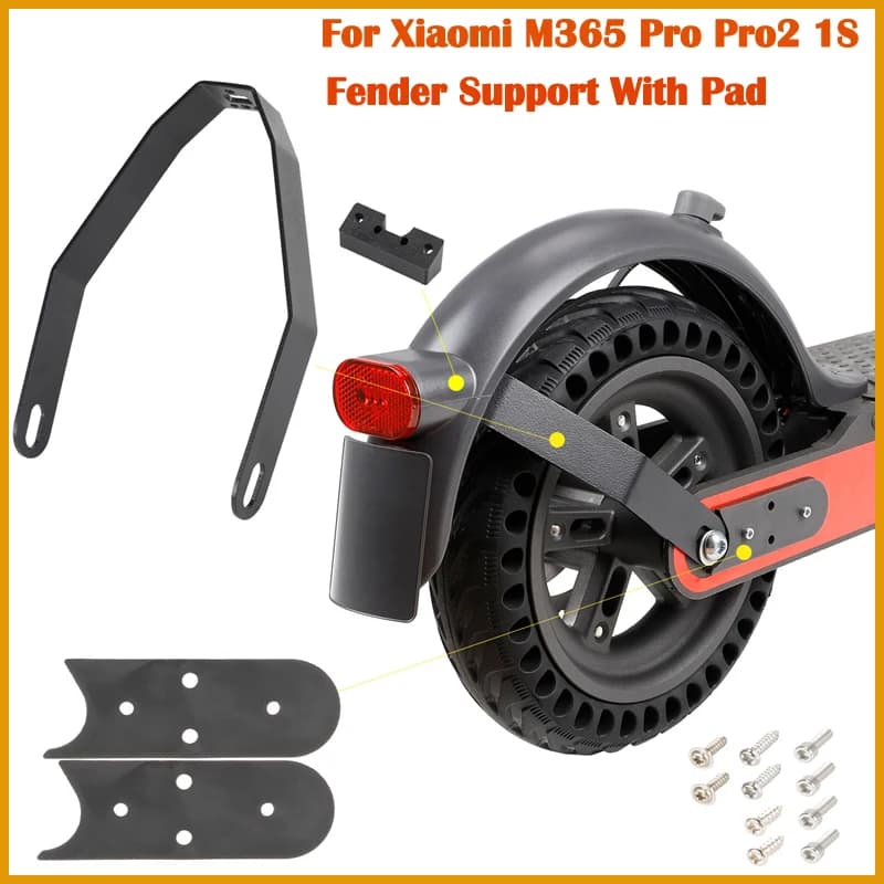 Supporto per staffa metallica per parafango con cuscinetto di copertura Gap per Xiaomi M365 Pro Pro 2 Accessori per scooter elettrici per parte di pneumatici da 8,5 10 pollici