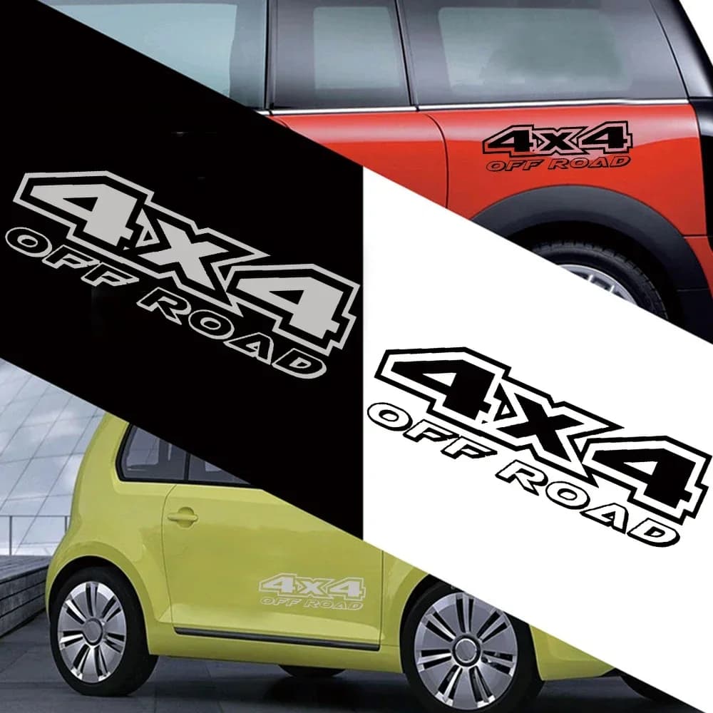 4x4 Adesivo riflettente fuoristrada Intagliato Porta Tronco Paraurti SUV Trim Decal Adesivi per auto impermeabili Accessori per decorazioni esterne per auto