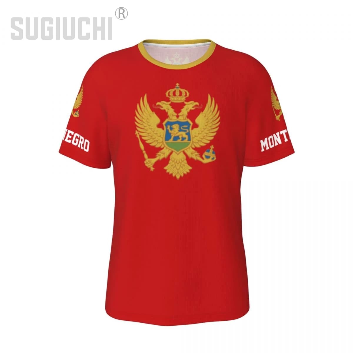 T-shirt unisex con bandiera del Montenegro, maglia per tifosi di calcio, regalo personalizzato per uomo e donna