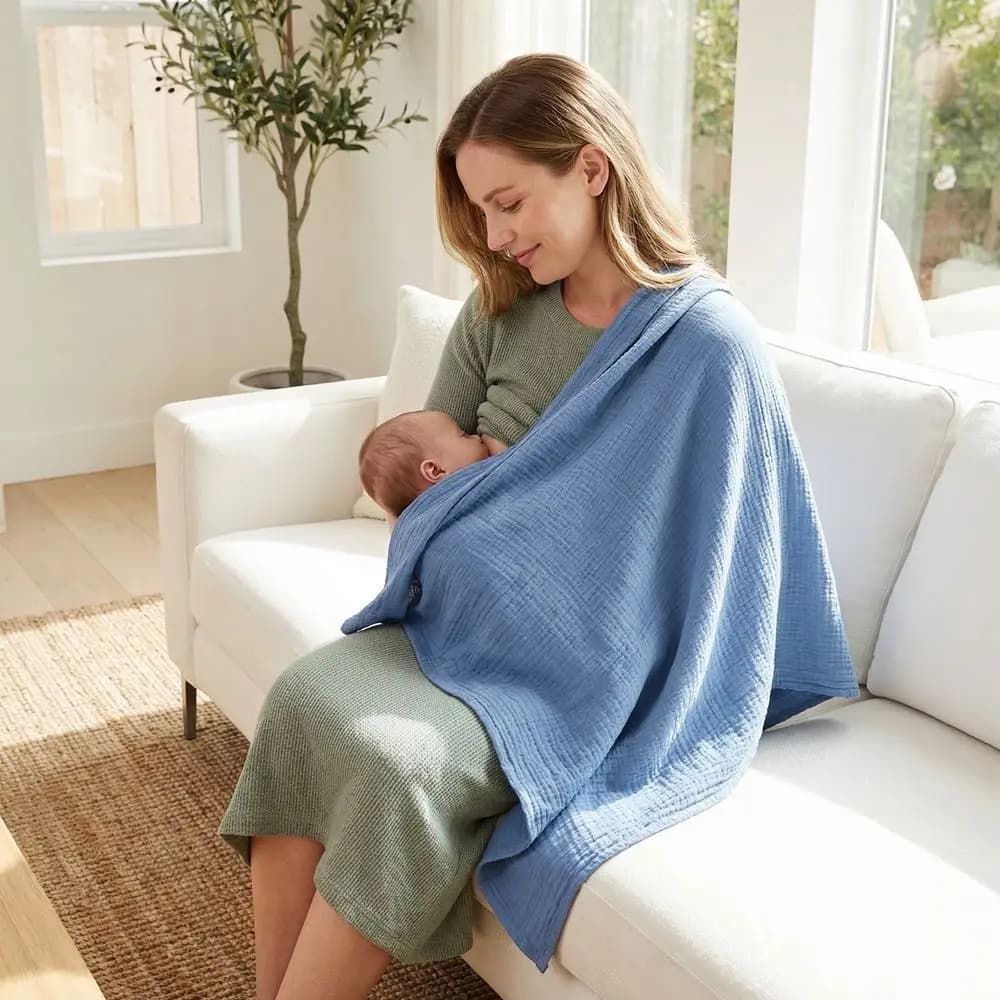 Nuovo Coprispallino in Cotone per Neonati, Morbido e Leggero, Coprisedile di Sicurezza per Neonati, Copertura Traspirante Anti-Luce per Carrozzina, per Bambini