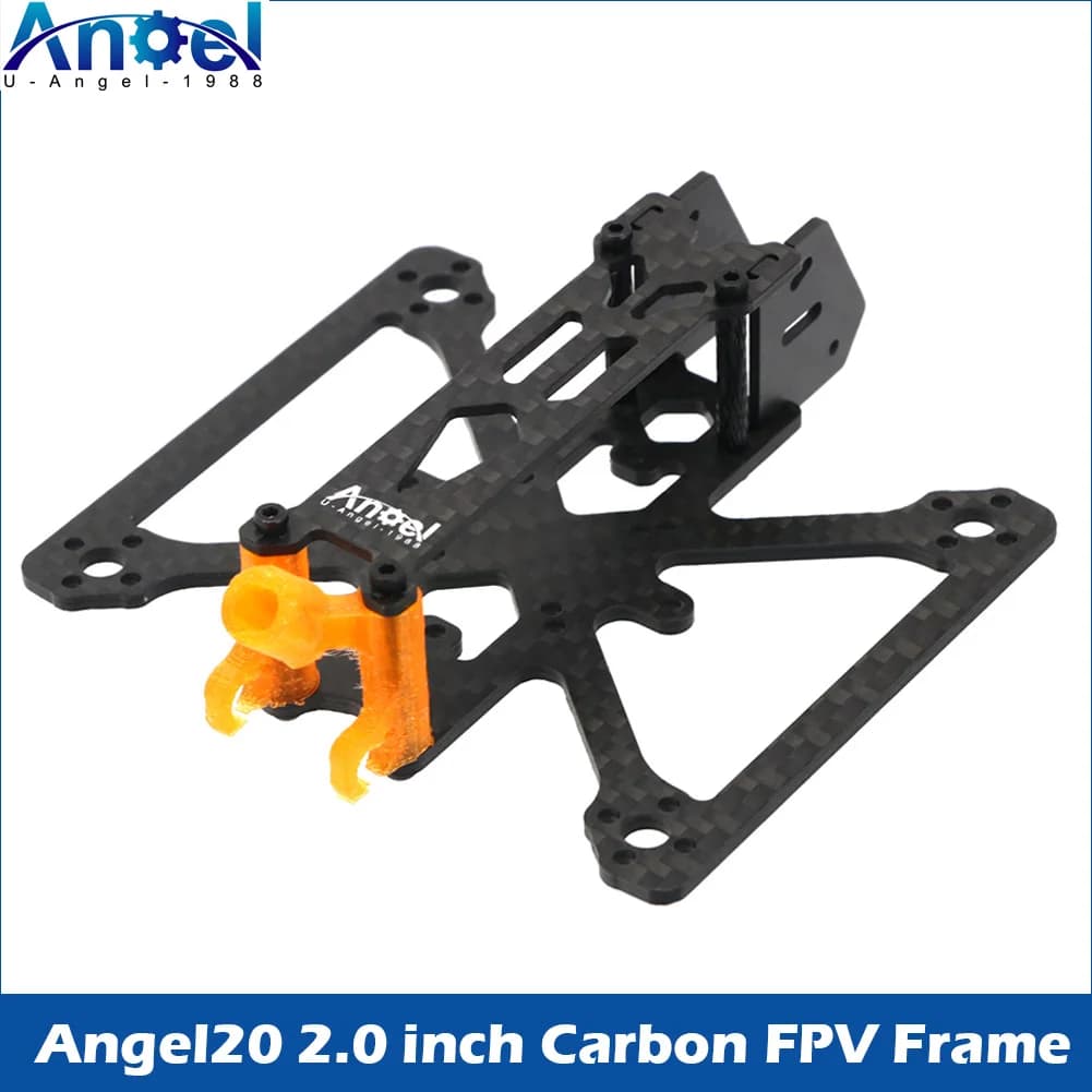 2-inch Angel20 Frame Kit for RC FPV Racing Quadcopter, Supporta Caddx Polar/Nebula Nano, Brushless Motors 1103 1104 1106 1203 1204