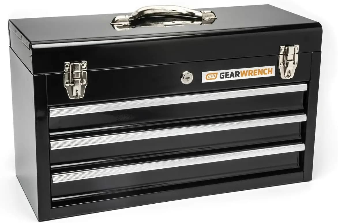 3 Drawers Tool Box with Safety Closure, Steel Structure Resistant for Officina Organization