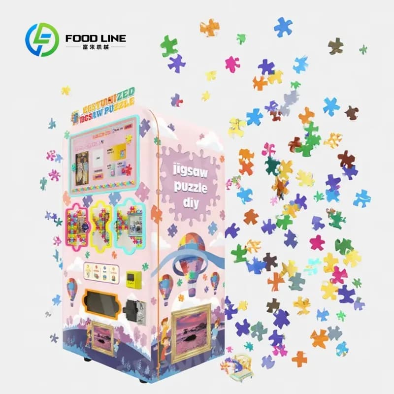 Multi-Language Settings Mini Self-service Vending Machine Automatic DIY Jigsaw Puzzle Vending Machine