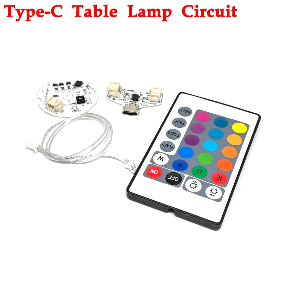 Circuito della lampada da tavolo di tipo C ricarica USB Led Touch modulo di controllo della piccola lampada notturna con protezione di ricarica del telecomando