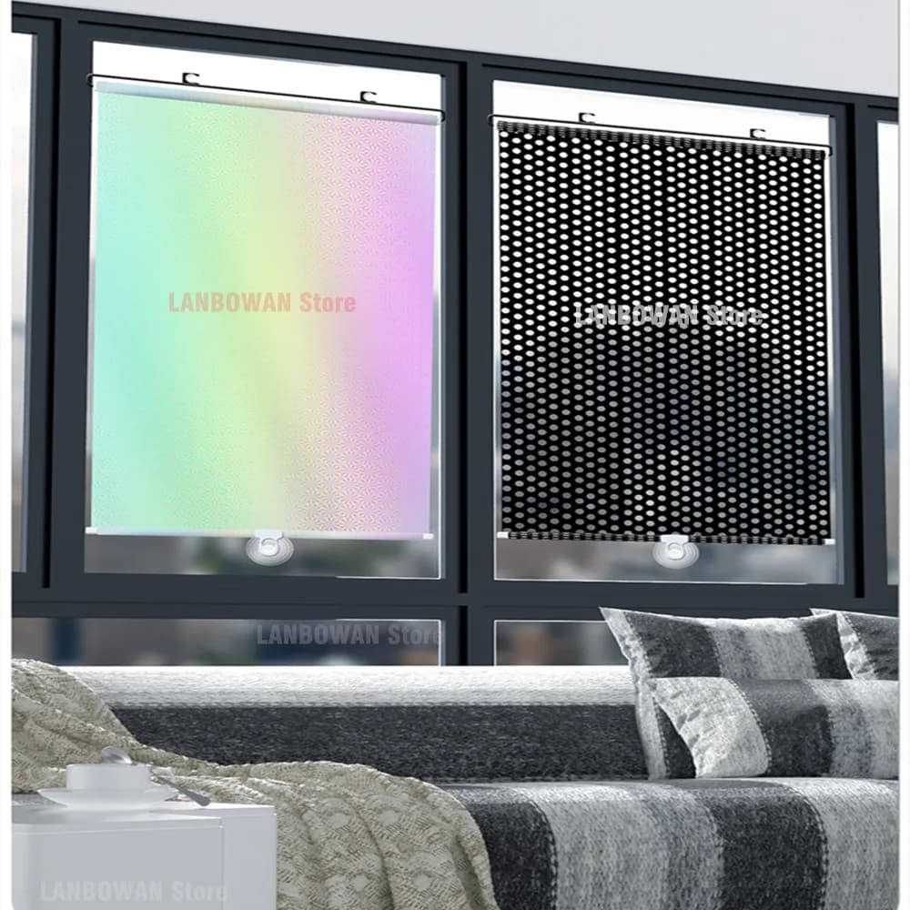 Tende a rullo retrattili automatiche parasole per auto camera da letto cucina tenda oscurante protezione solare isolamento termico tenda da sole senza chiodi