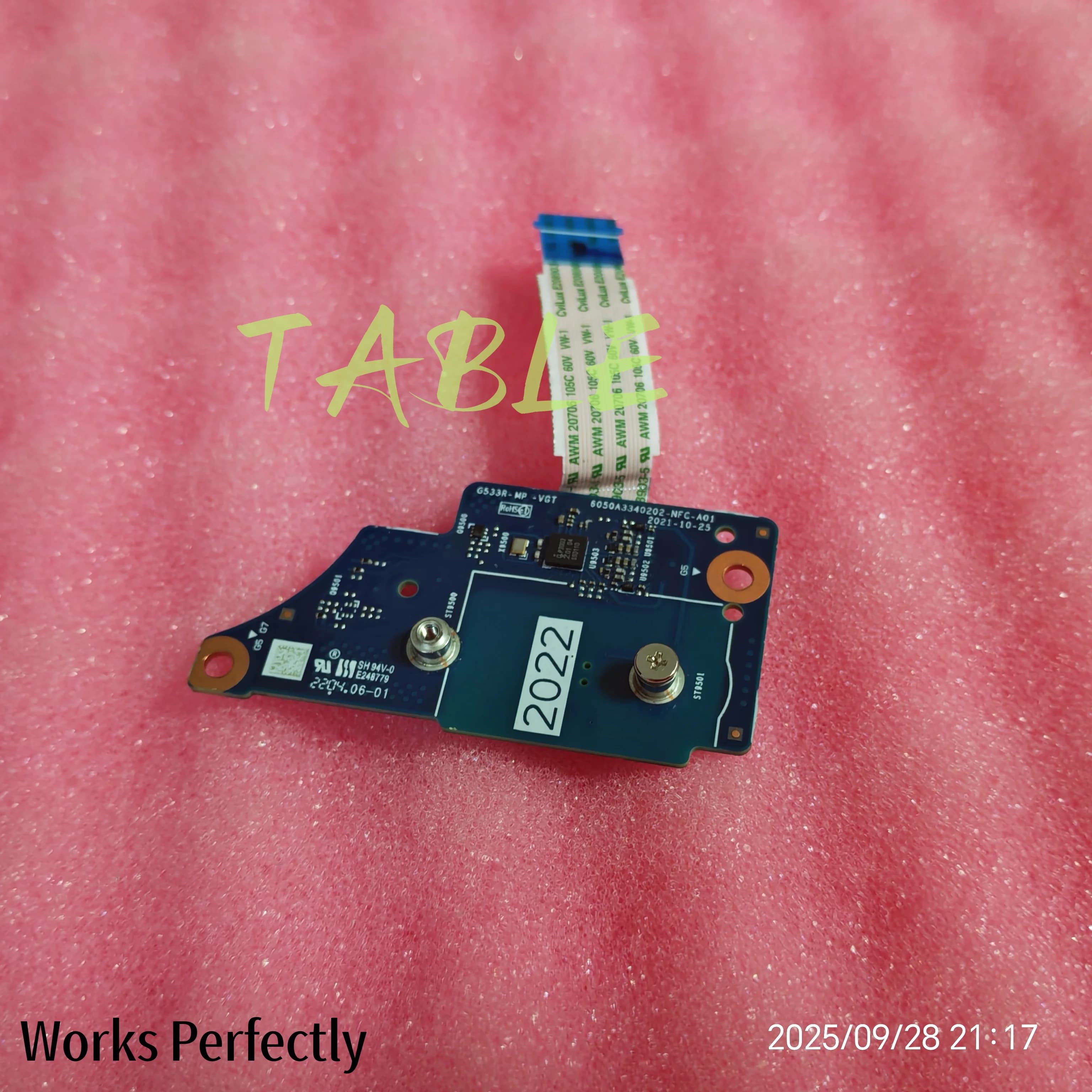 suitable for notebooks ASUS ROMAX New Edge 2021 G533R, the small interface card for disassembly with cable