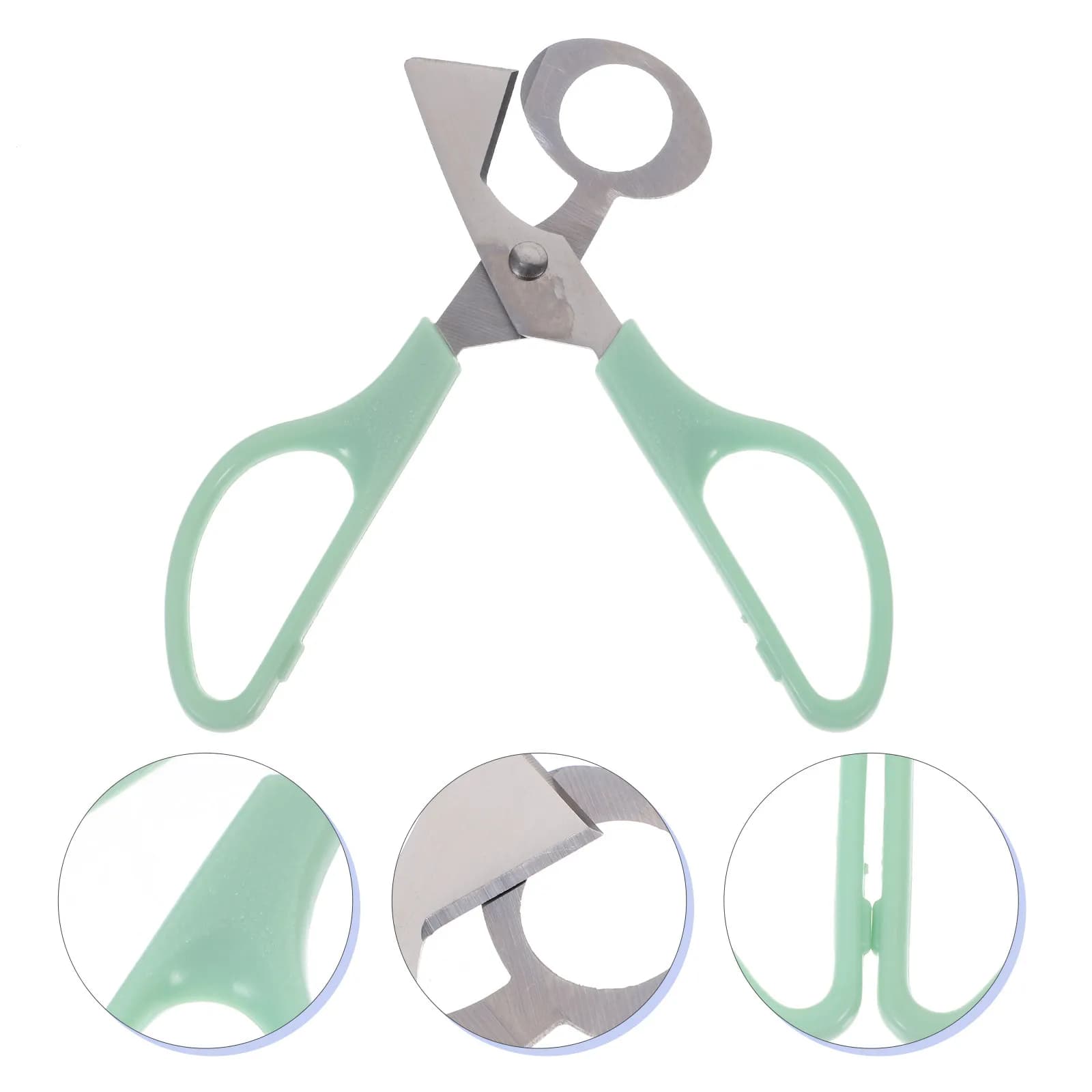 Heavy Duty Stainless Steel Egg Scissors for Quail Eggs Finish Easy Cleaning Fast Precise Cutting Ideal for Home