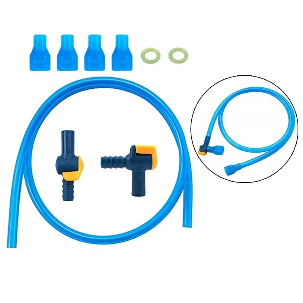3 foot hydration hose with clamp for clamp, spare nozzle for PP + TPU valve for water tank bag, outdoor cycling