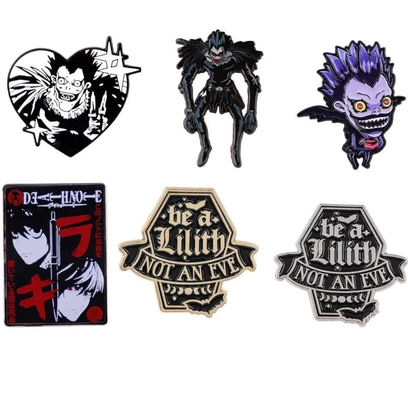Cute Gothic Dark Demon Monster Cartoon Enamel Pins Anime Figure Lapel Brooch Backpack Hat Clothes Daily Outfit Decor Badges