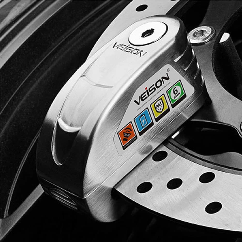 Blocco allarme bicicletta 130dB Antifurto Blocco moto impermeabile Blocco freno a disco Allarme moto controllabile intelligente