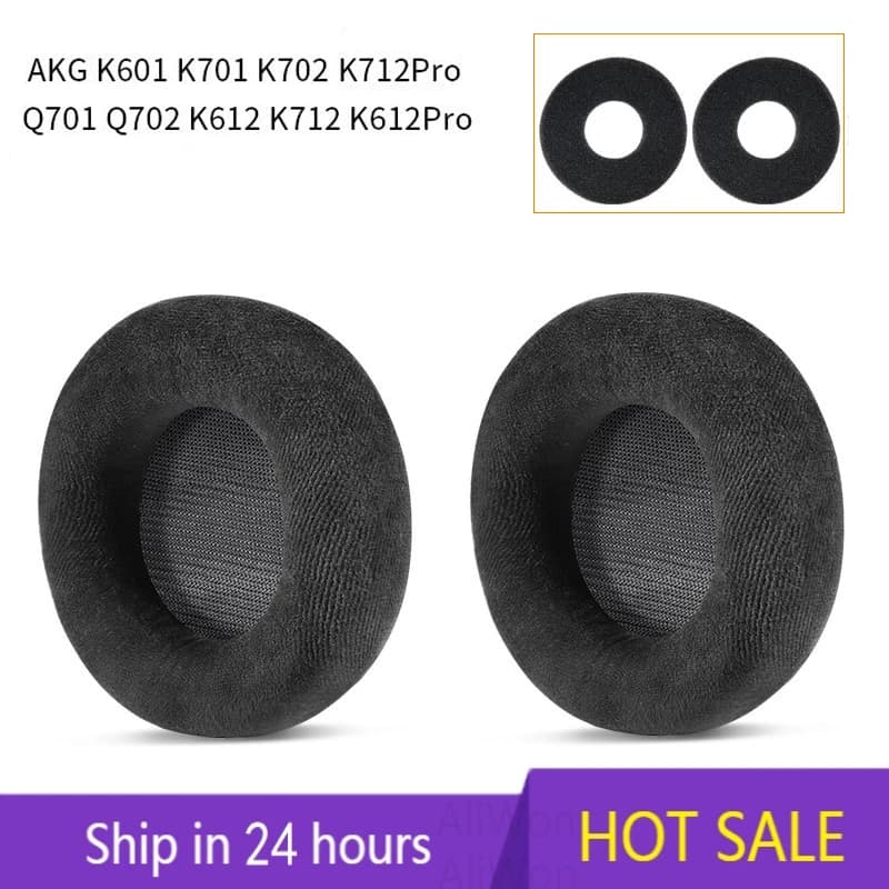 Cuscinetti auricolari per AKG K701 K702 Q701 Q702 K601 k612 k712 pro Auricolare Sostituzione Paraorecchie auricolari Tazza Copertura del cuscino Cuscino in velluto