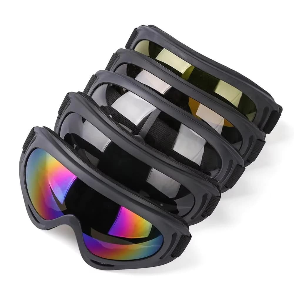 DIZETION 1Pc Occhiali da sci invernali antivento Occhiali Sport all'aria aperta Occhiali da sci Occhiali da sole con montatura per lenti antipolvere