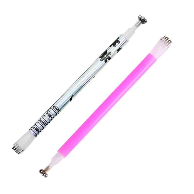 1 pcs Double ended Cat Eye Magnet Pen Magical Stick Flower Stripe Grid for Magnetic UV Gel Manicure Beauty Tools for Nail Art DIY