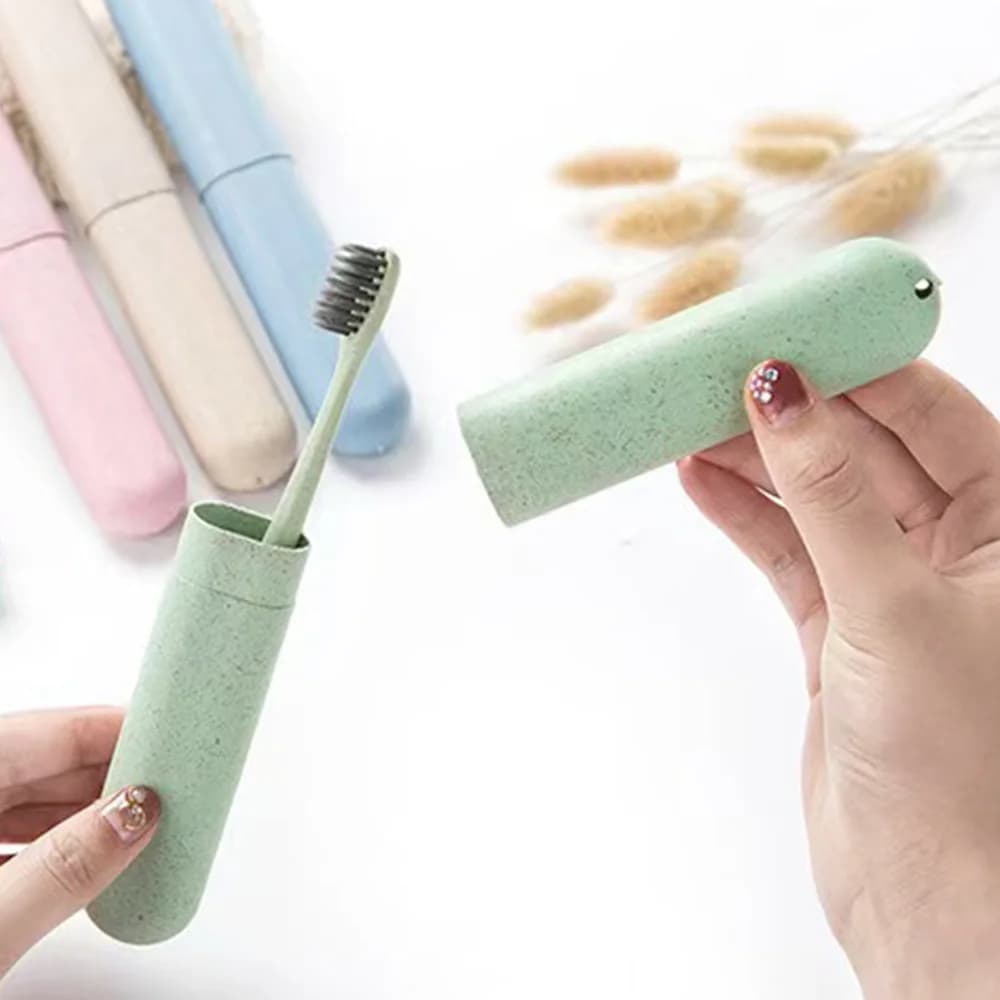 Compact Toothbrush Holder Tube, Portable Toothbrush Storage Container for Travel & Vacation