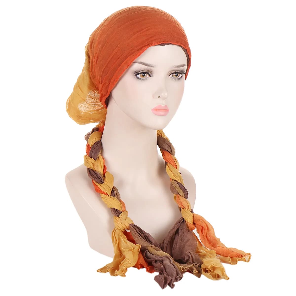 Musulmano Interno Hijab Turbante Donne Pre-Agato Coda Lunga Foulard Wrap Chemio Cap Berretti Cofano Testa Sciarpa Stretch Copricapi Cappello Mujer